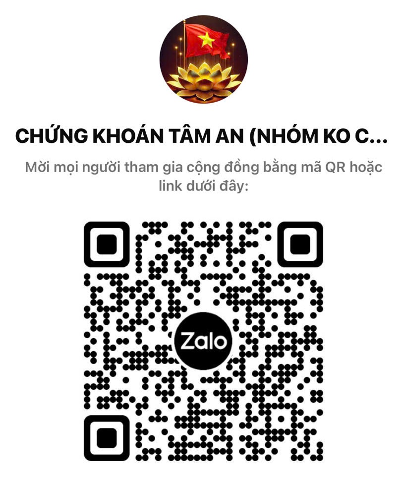 Mã QR tham gia nhóm Zalo Chứng khoán Tâm An